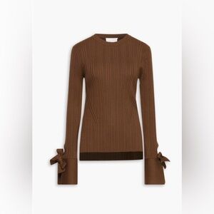 3.1 Phillip Lim Ribbed Crewneck Sweater - Dark Brown